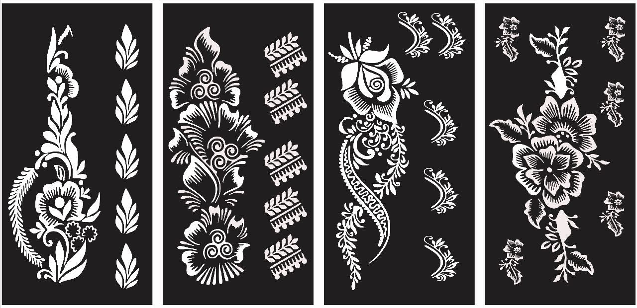 Ghar™ | Henna Stencil Stickers