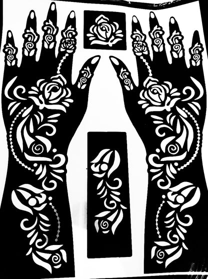 Ghar™ | Henna Stencil Stickers