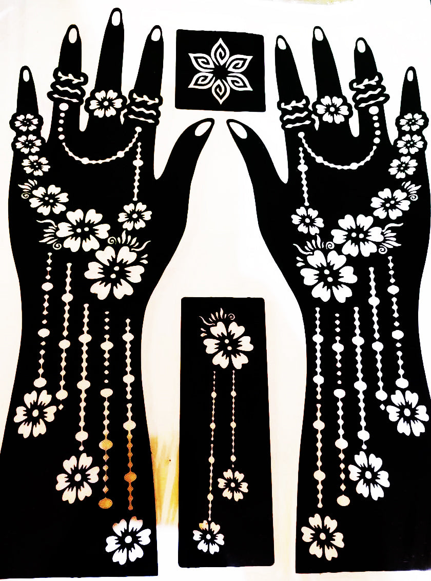 Ghar™ | Henna Stencil Stickers