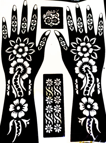 Ghar™ | Henna Stencil Stickers