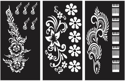 Ghar™ | Henna Stencil Stickers