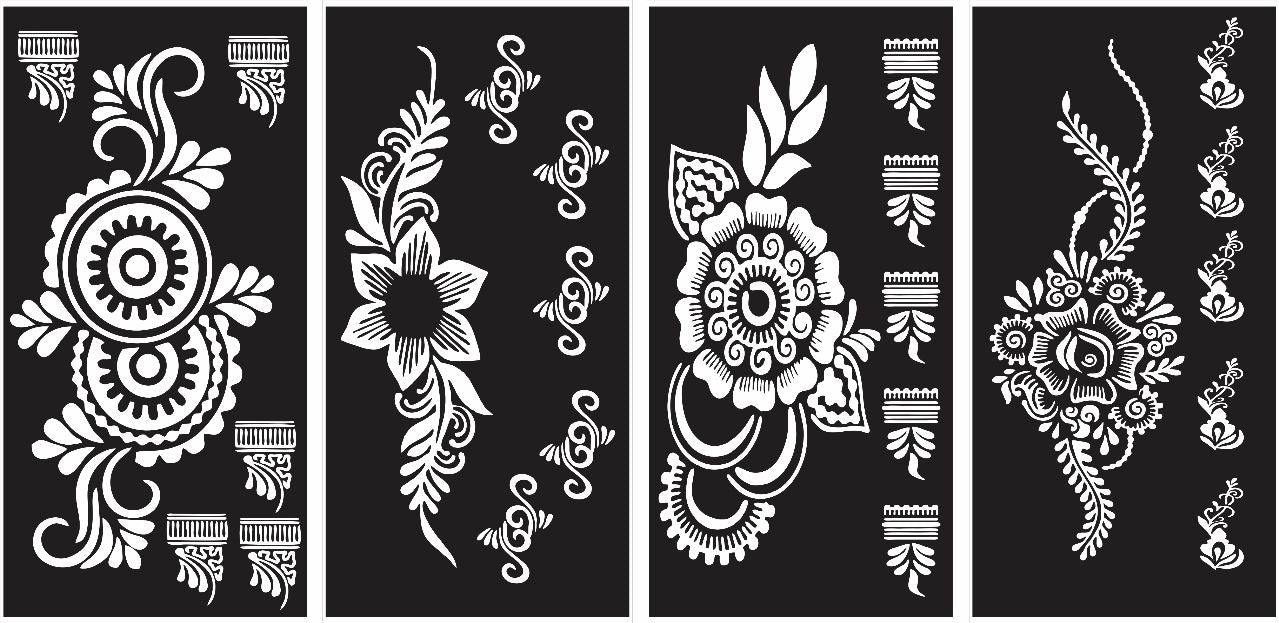 Ghar™ | Henna Stencil Stickers