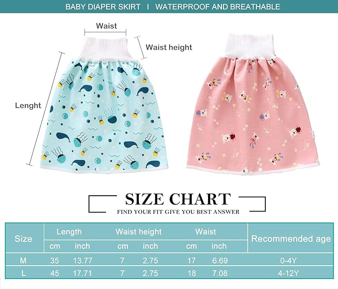 Ghar™- Waterproof Baby Diaper Skirt