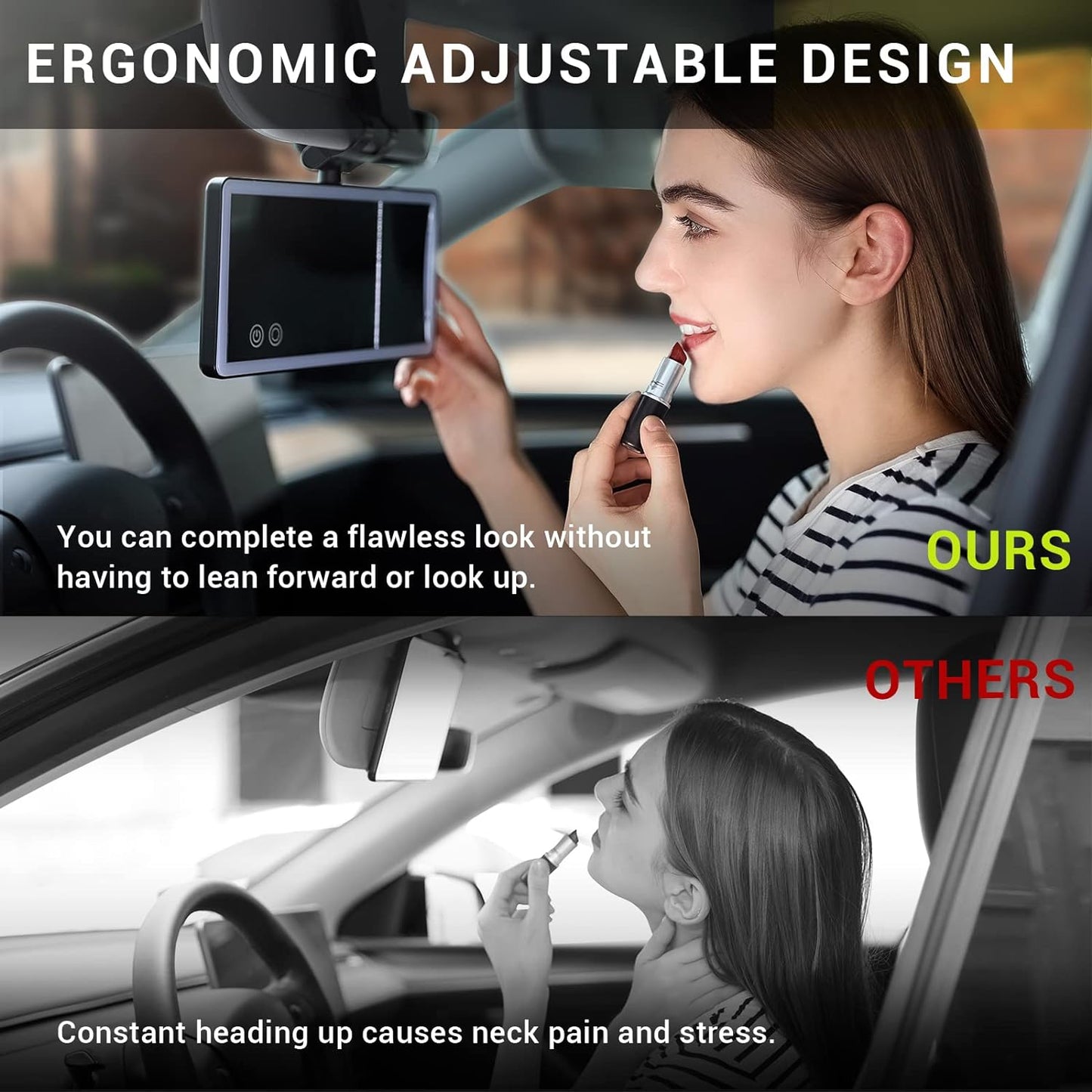 Ghar™ | Car Vanity Mirror