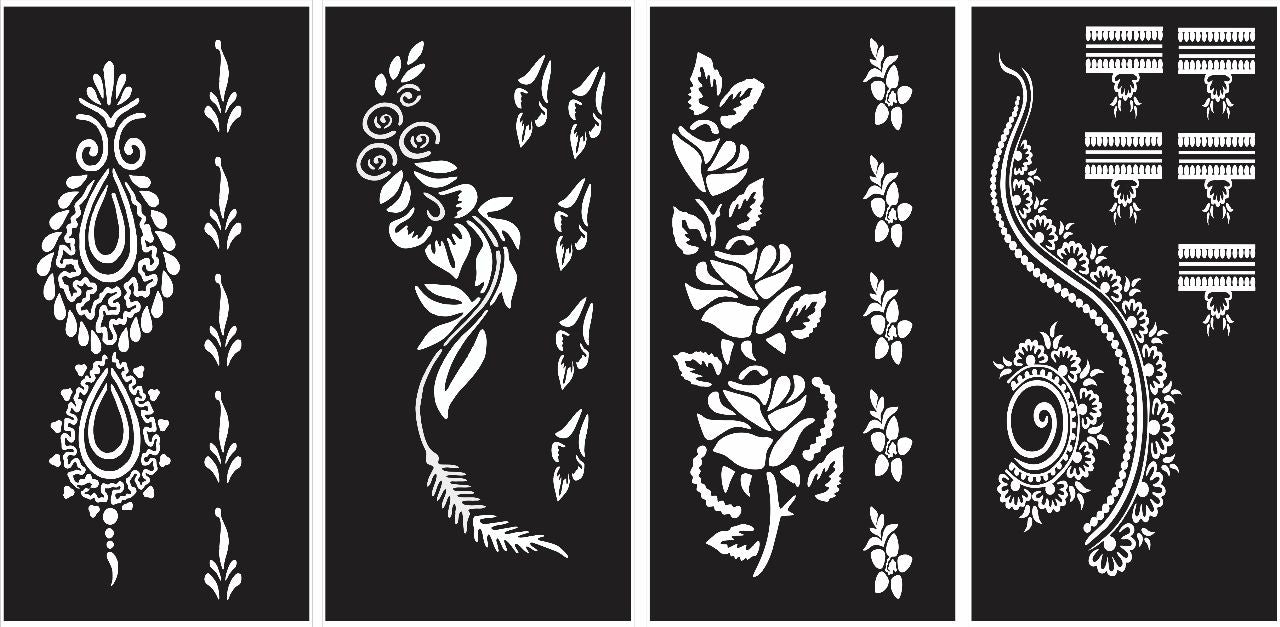 Ghar™ | Henna Stencil Stickers