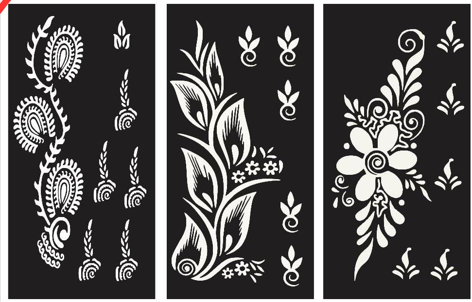 Ghar™ | Henna Stencil Stickers